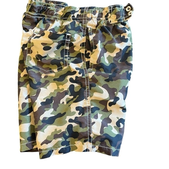 Kute n Koo swim pull-on trunks camouflage elastic waist lining pockets Boy 5 - Picture 7 of 12